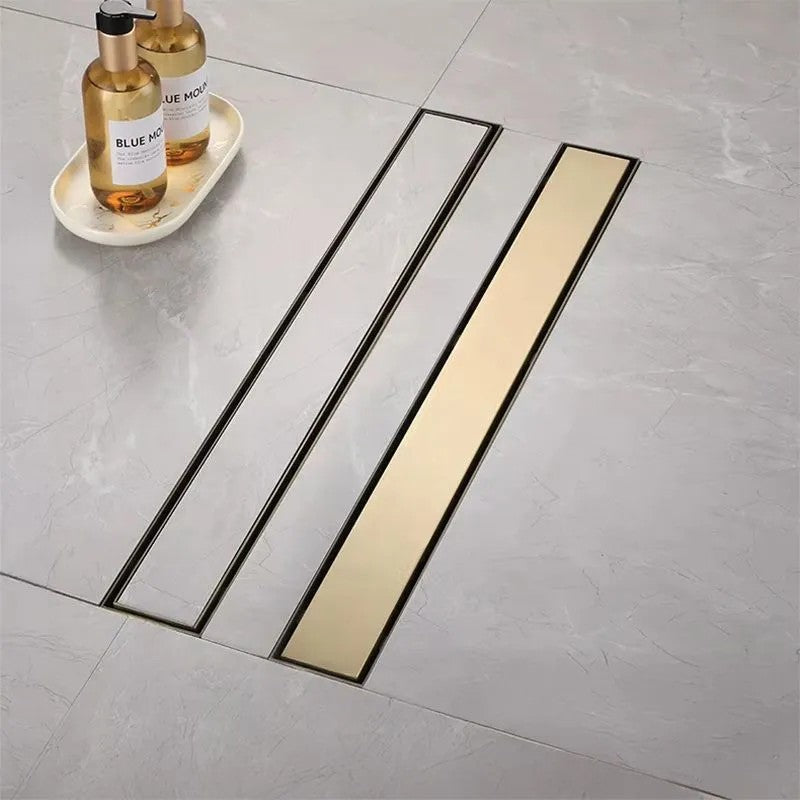 Odtokový žľab Rea Neox brush gold 100  9