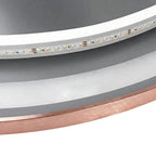 Zrkadlo LED 70cm MMJ BRUSH COPPER  9