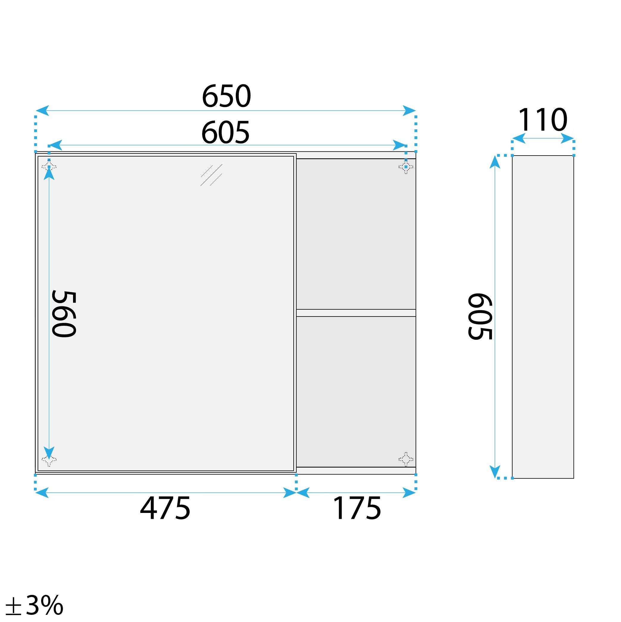 Súprava kúpeľňového nábytku s umývadlom Gama T25023 HHL 70CM  14