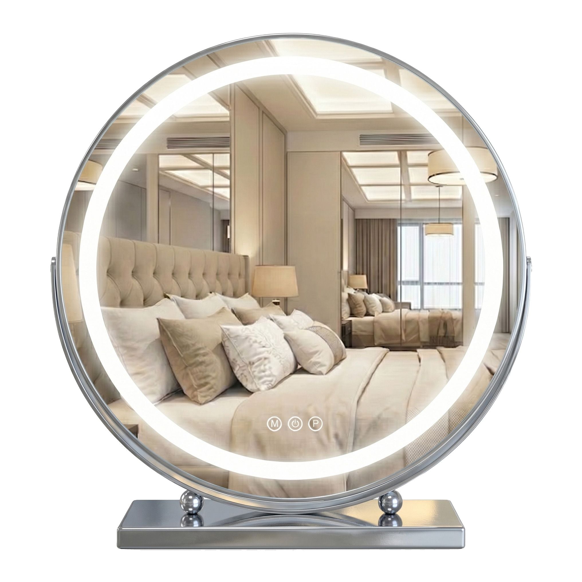 Zrkadlo LED MAKE-UP Chrome 50 cm  1