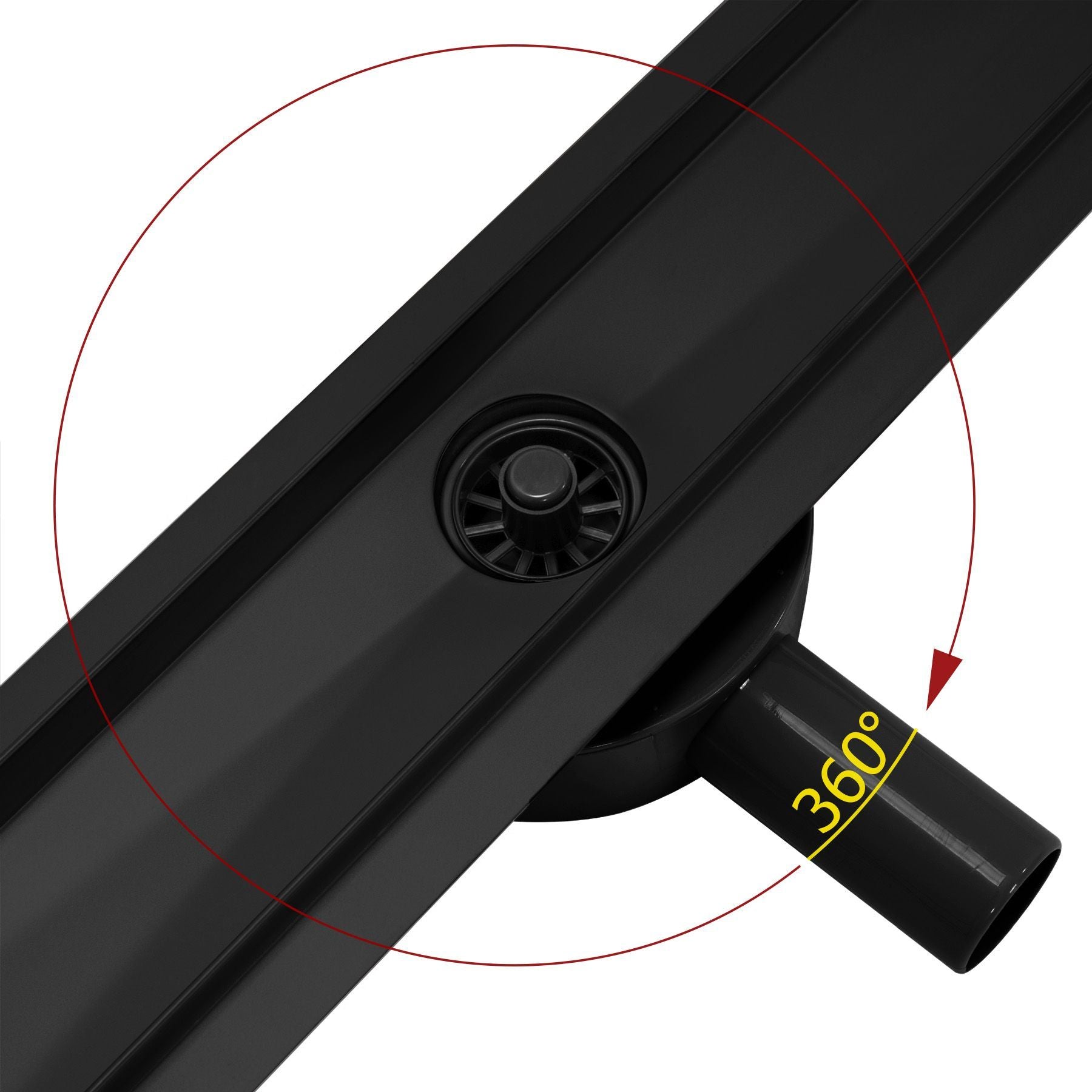 Odtokový žľab REA PURE NEO PRO black matt 90  10