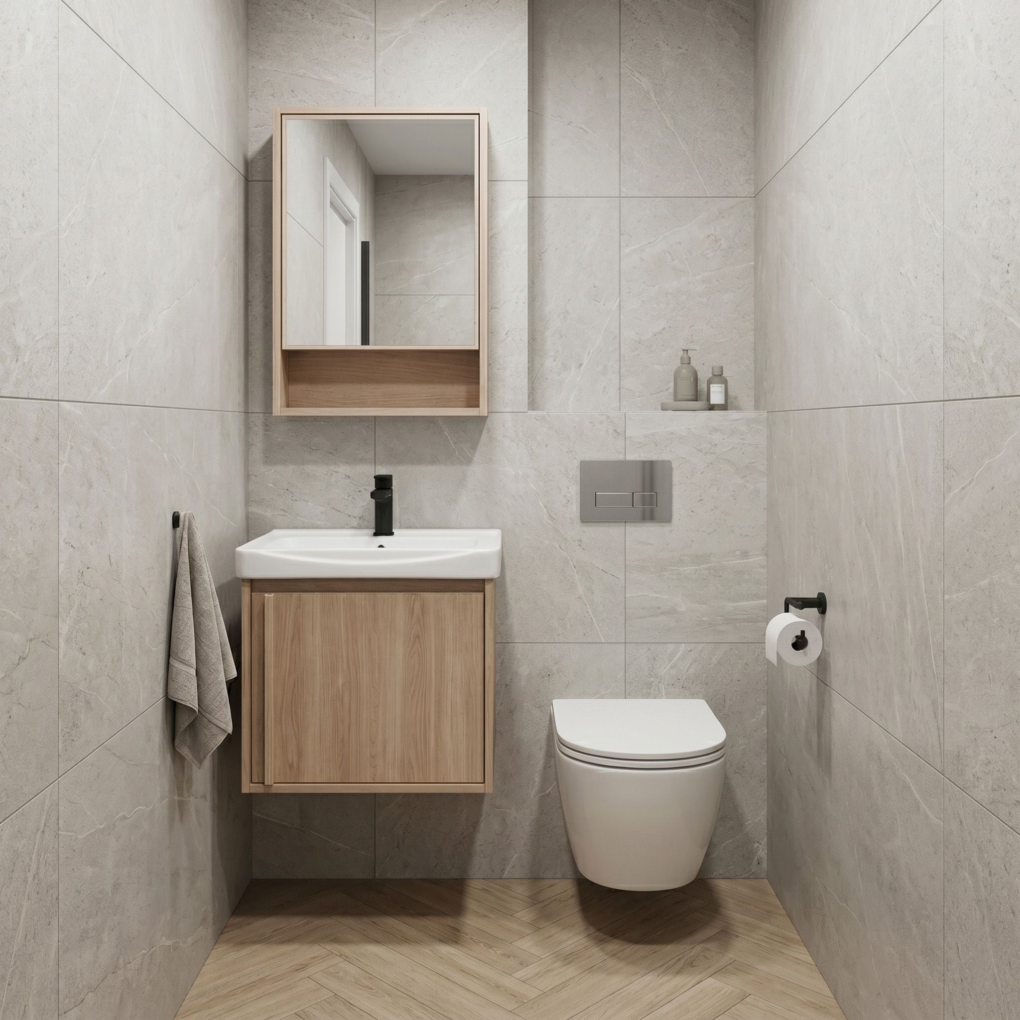 Súprava kúpeľňového nábytku s umývadlom Gama T25023 BXM 50CM  4