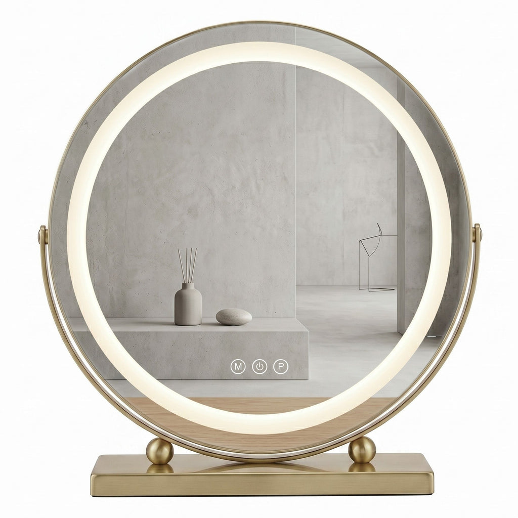 Zrkadlo LED MAKE-UP L.Gold  40 cm  9