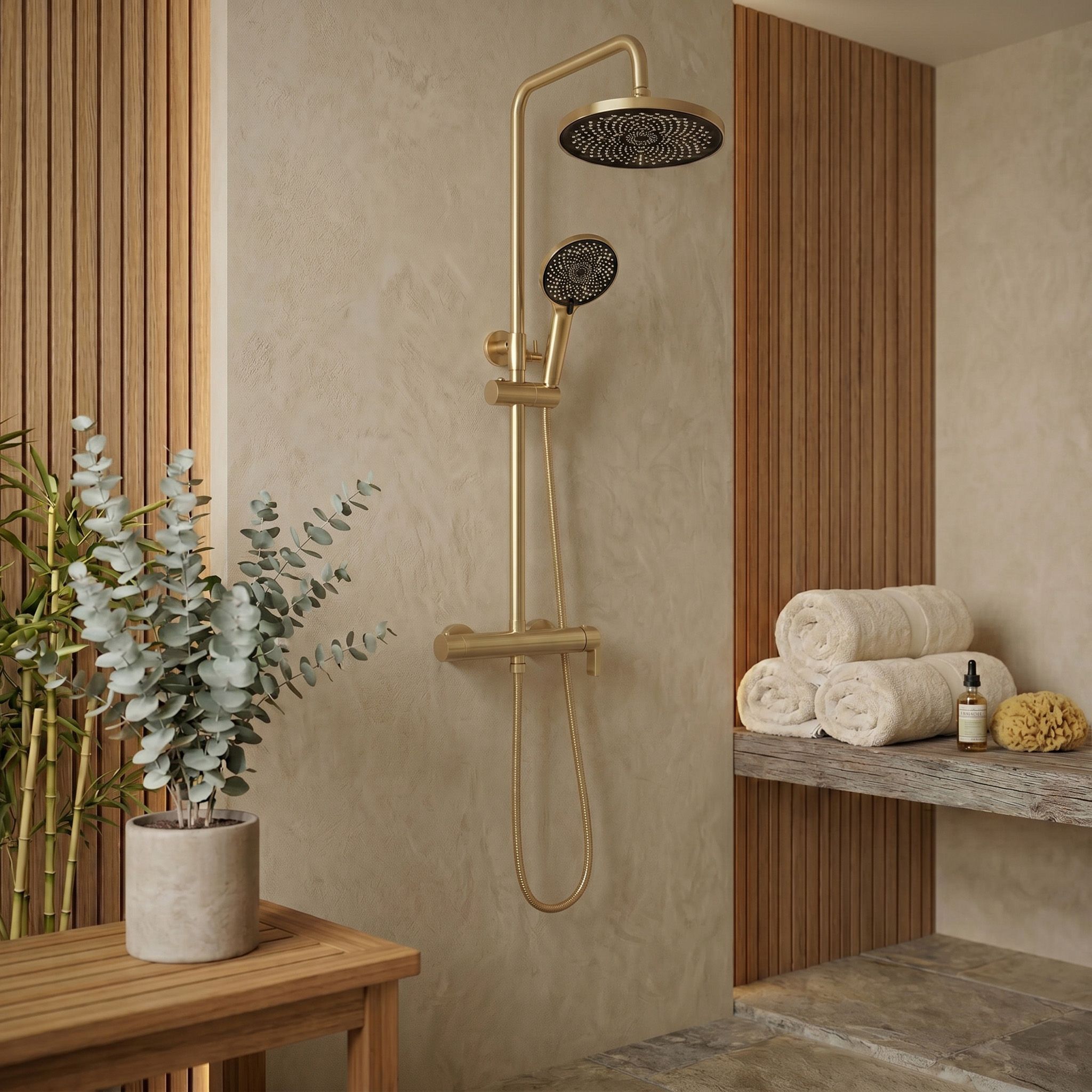 Sprchový set Rea Hunter Brush Gold  6
