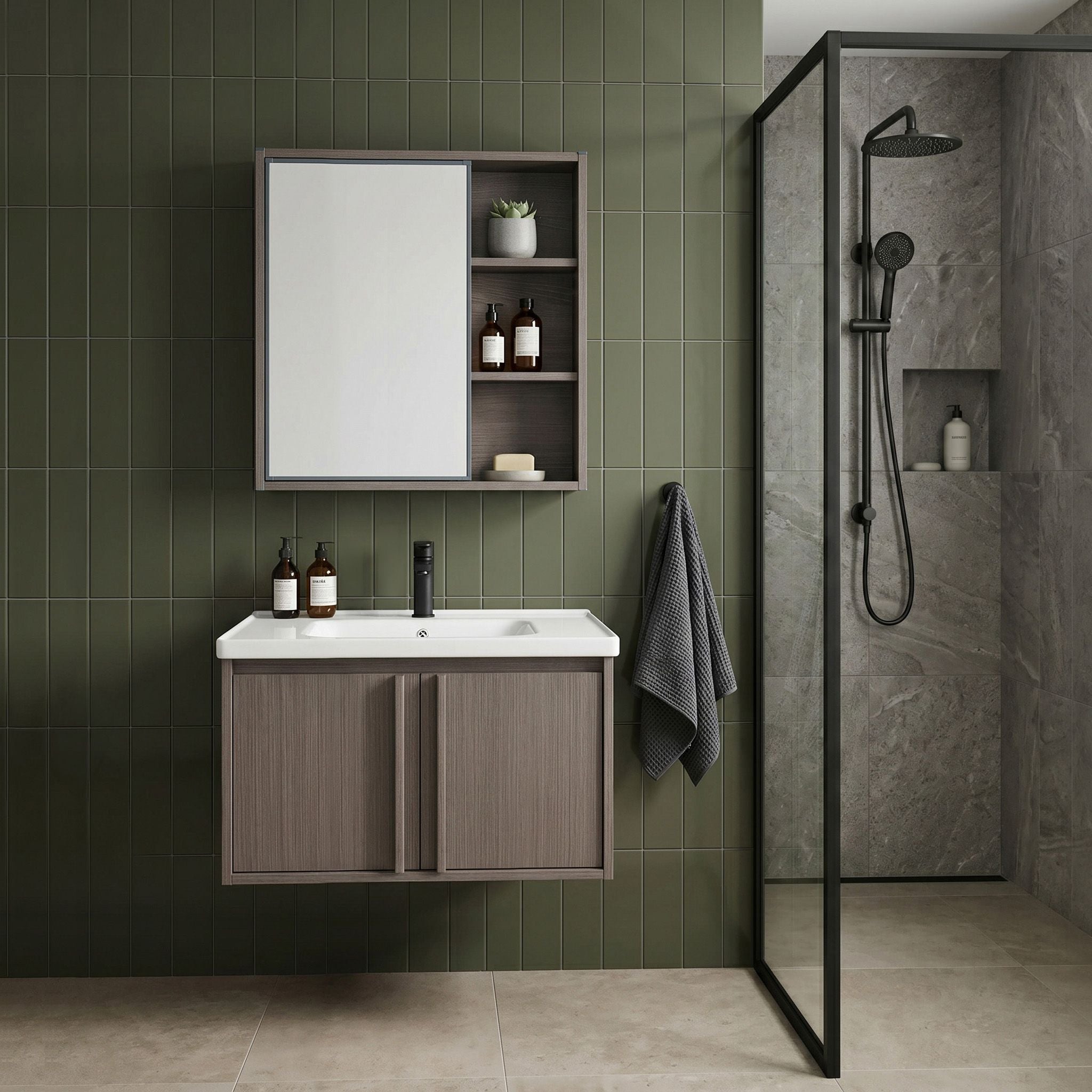 Súprava kúpeľňového nábytku s umývadlom Gama T25023 KJM 60CM  4