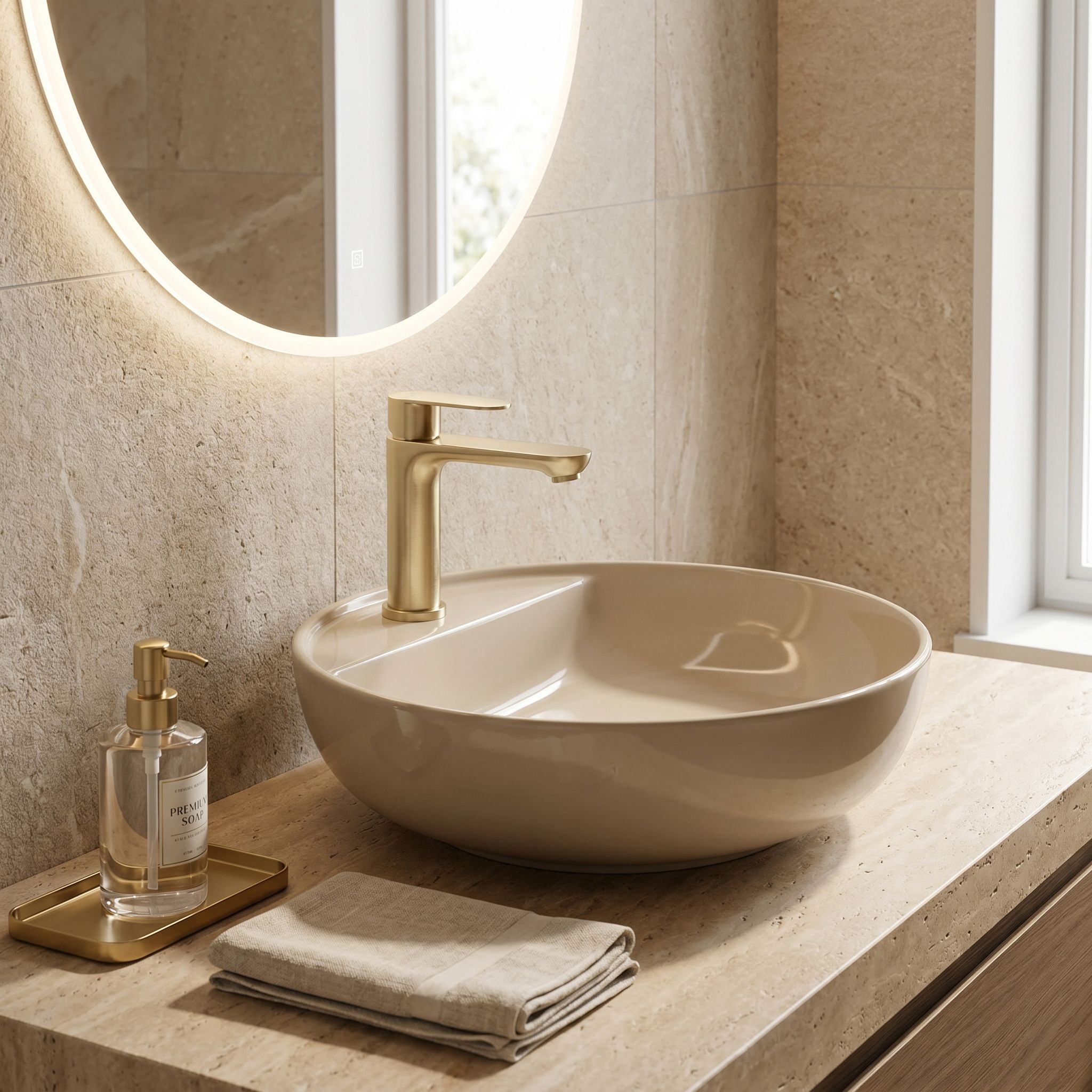 Kúpeľňová batéria Rea Logan Brush Gold  4