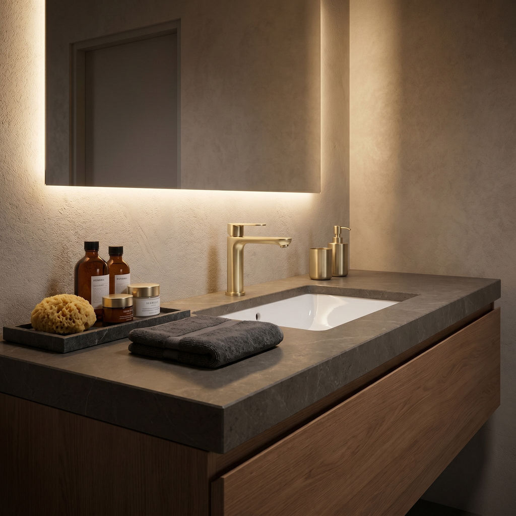 Kúpeľňová batéria Rea Logan Brush Gold  3