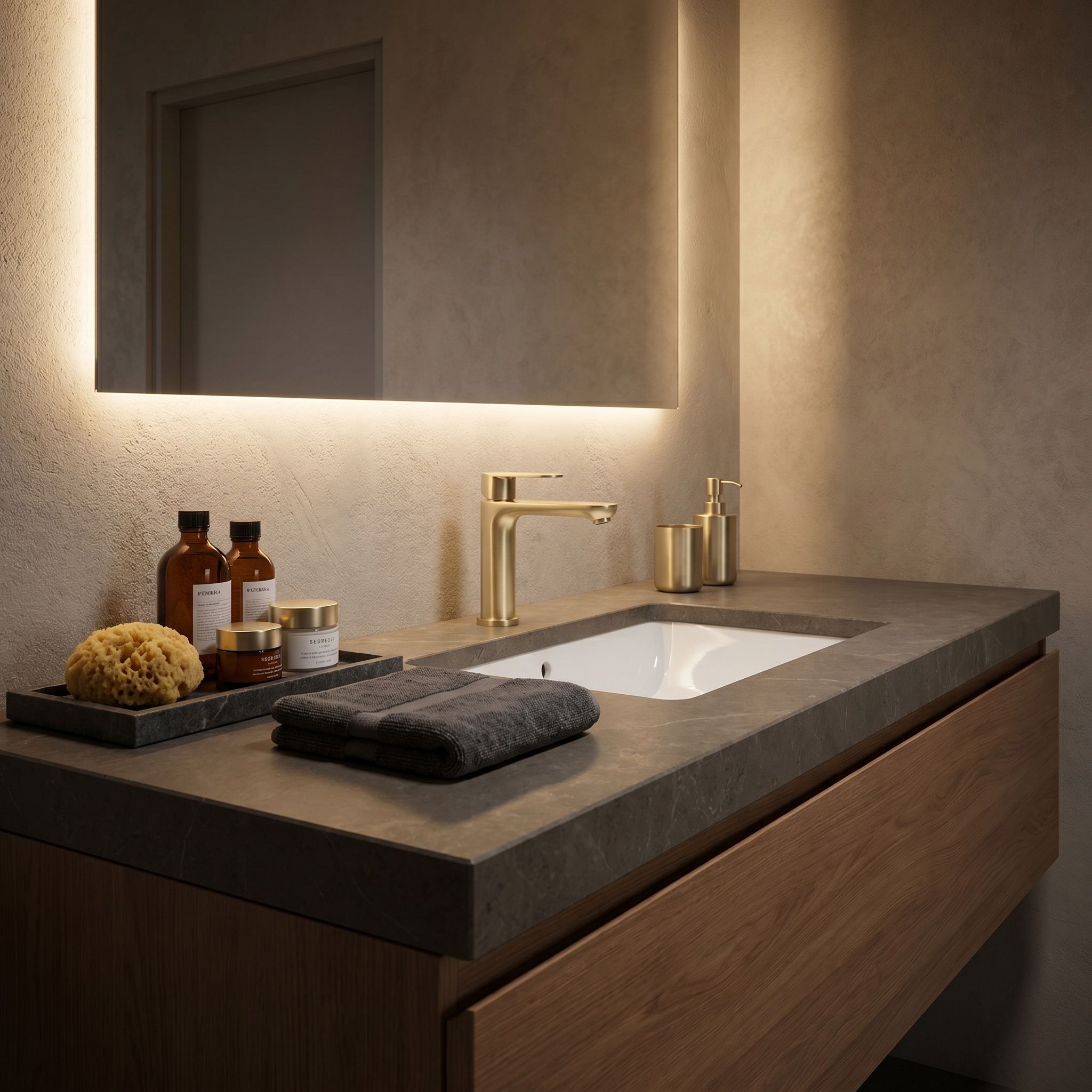 Kúpeľňová batéria Rea Logan Brush Gold  3