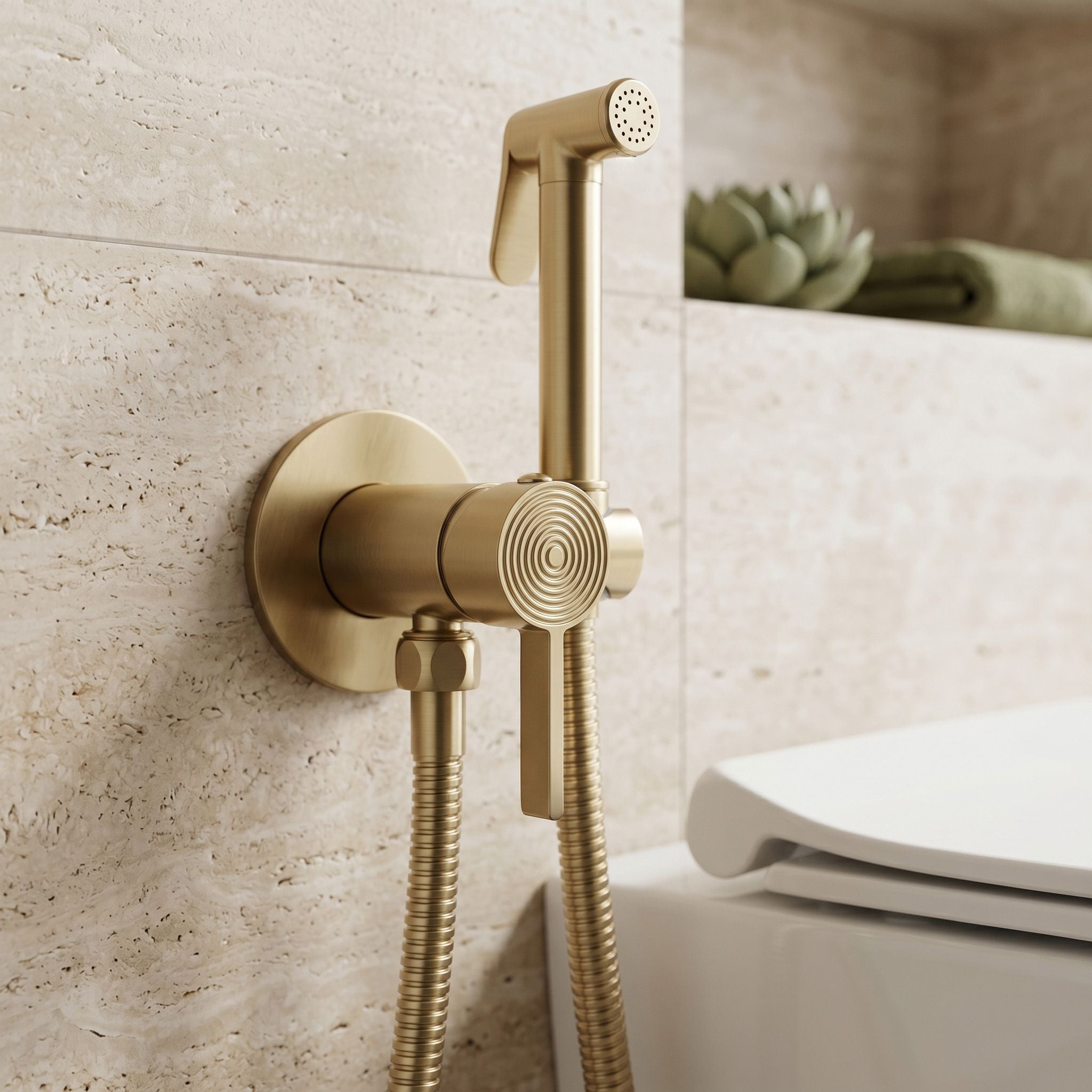 Bidetová batéria Rea Foster Brush Gold  8