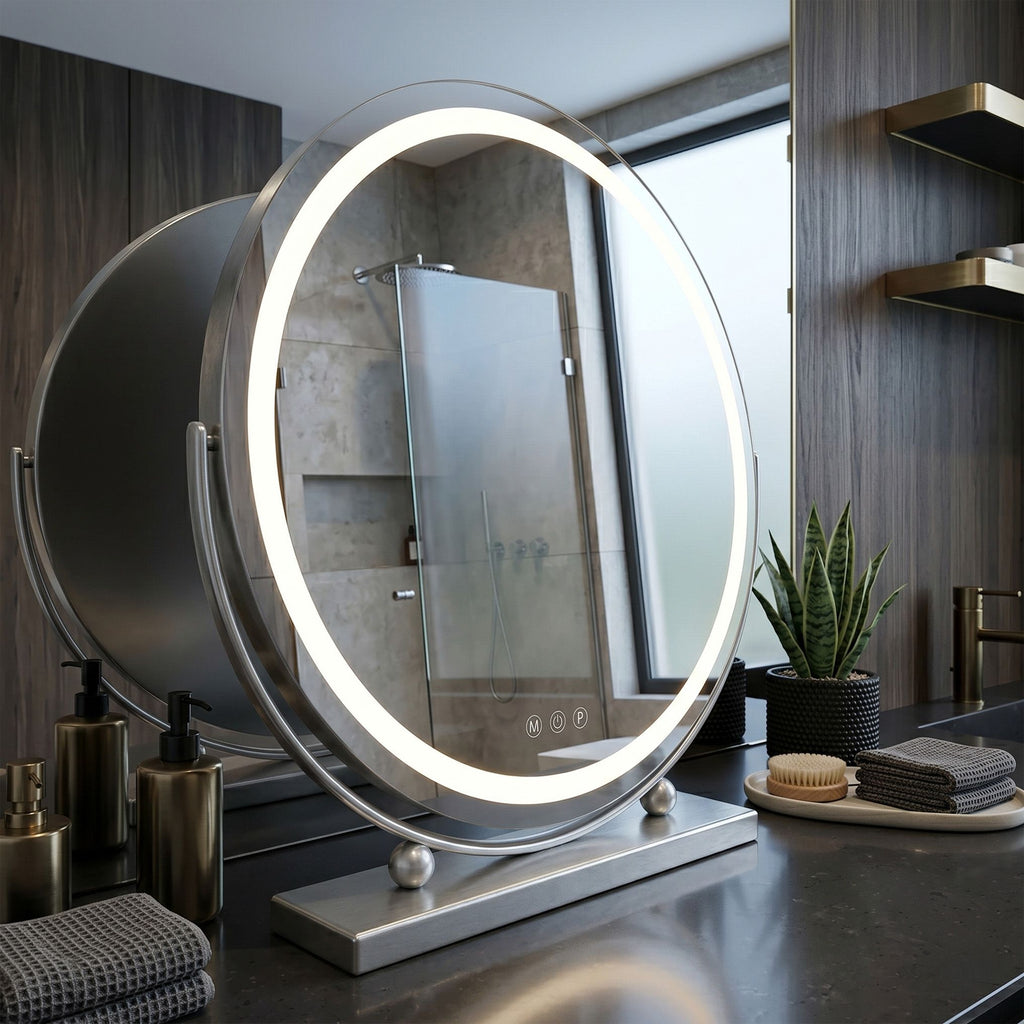 Zrkadlo LED MAKE-UP Chrome 50 cm  3