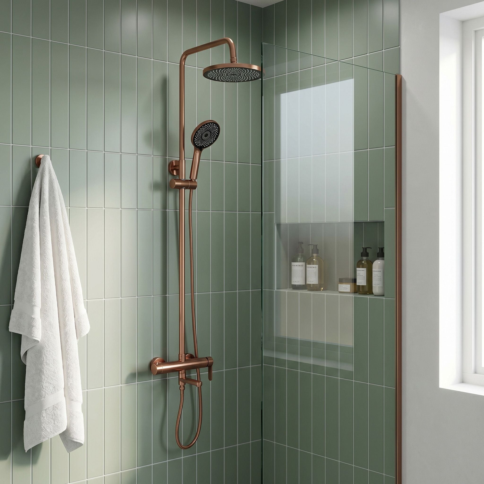 Sprchový Set Rea Arcos brush copper  9