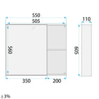 Súprava kúpeľňového nábytku s umývadlom Gama T25023 QHM 60CM  9