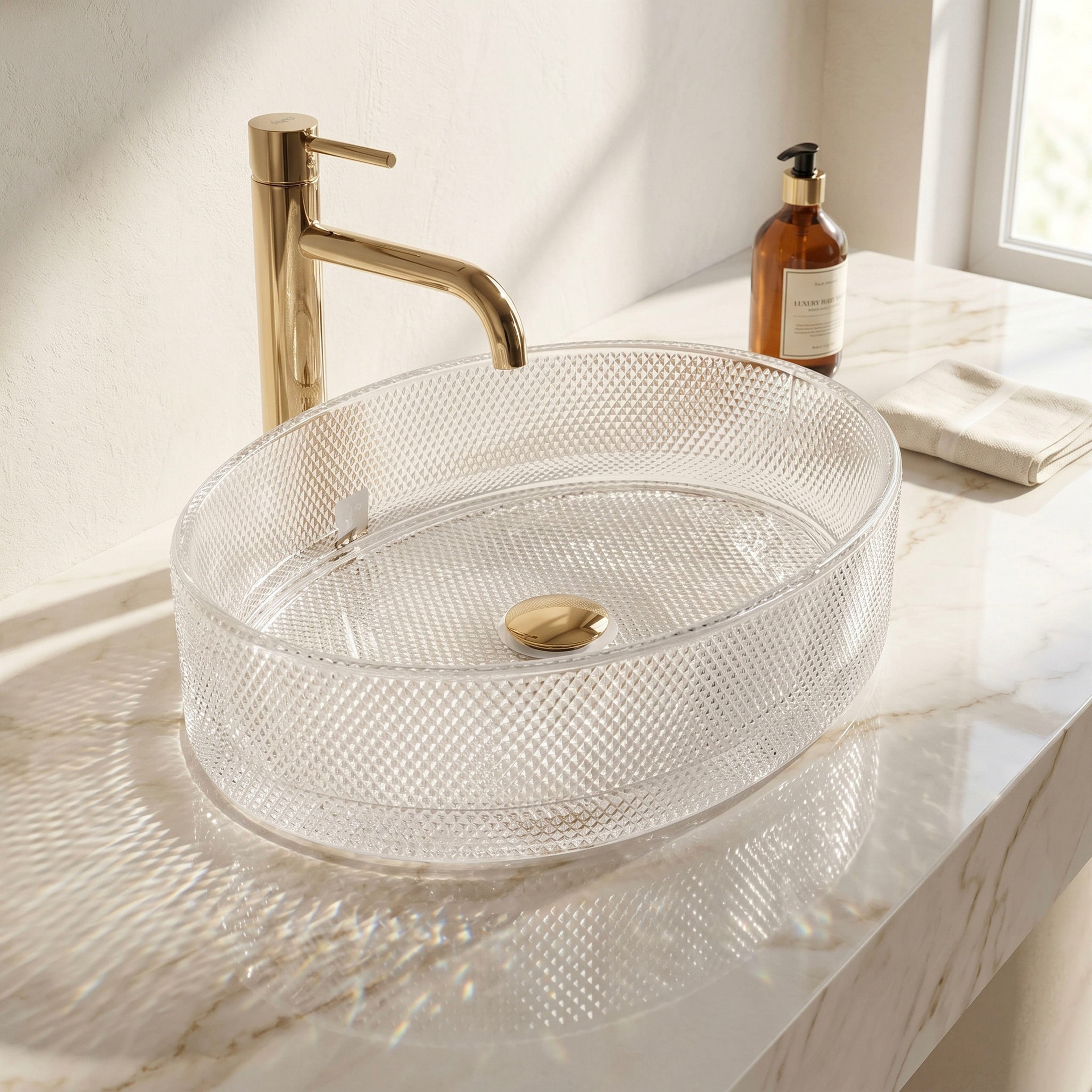 Umývadlo na dosku REA Mirella Transparent  1