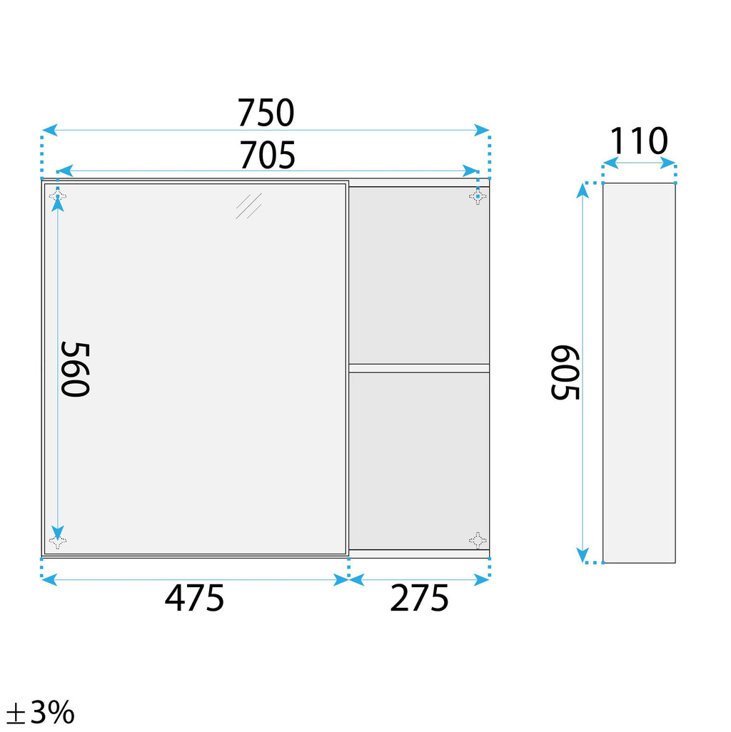 Súprava kúpeľňového nábytku s umývadlom Gama T25023 BXM 80CM  9