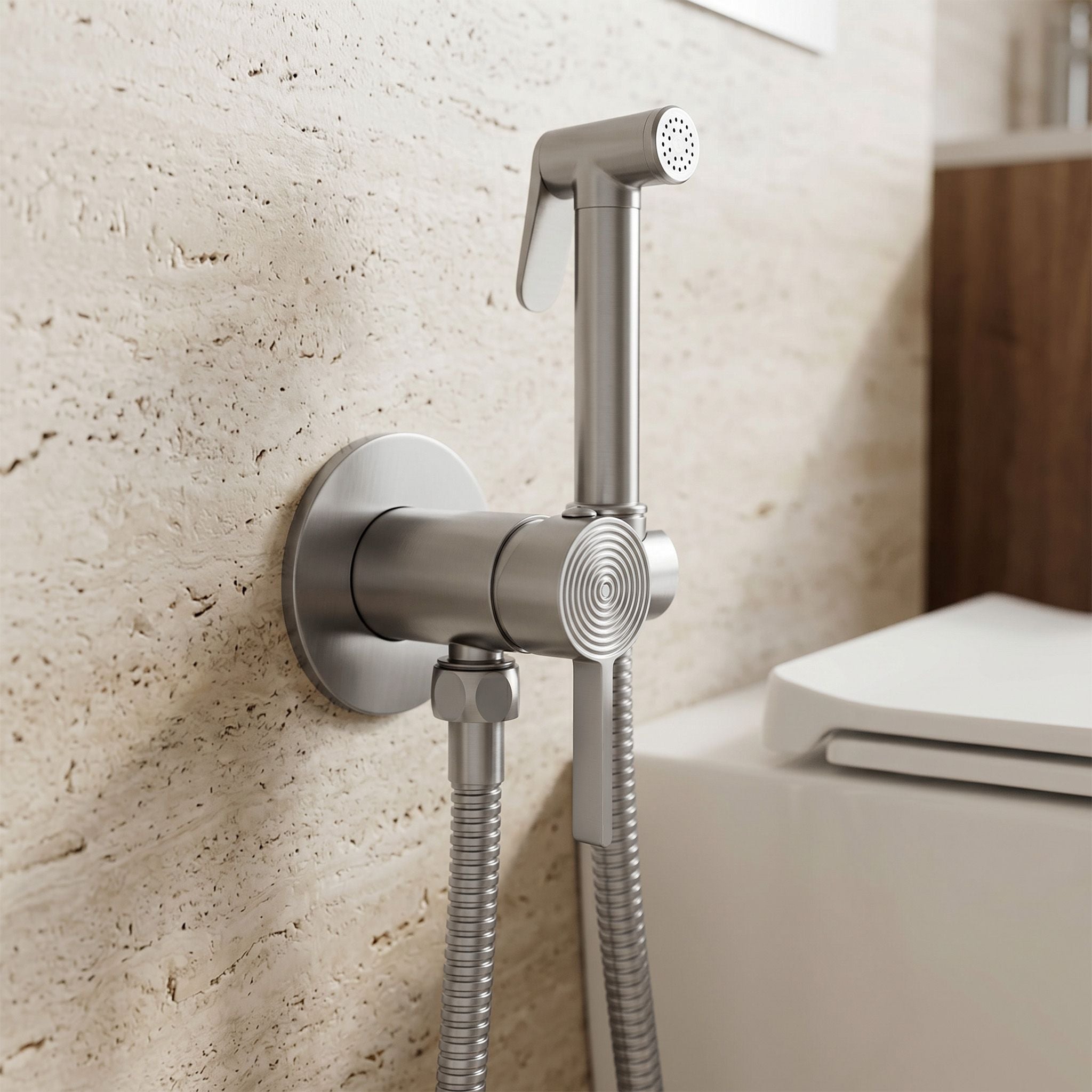 Bidetová batéria Rea Foster Brush Nickel  8