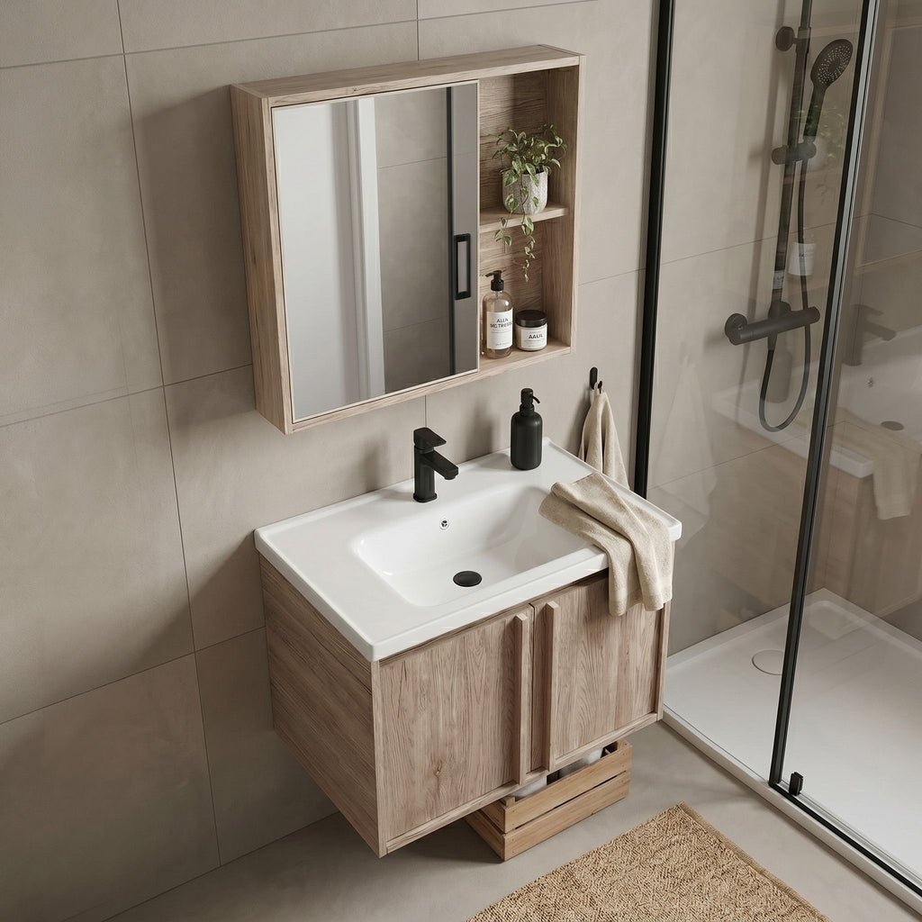 Súprava kúpeľňového nábytku s umývadlom Gama T25023 QHM 60CM  3