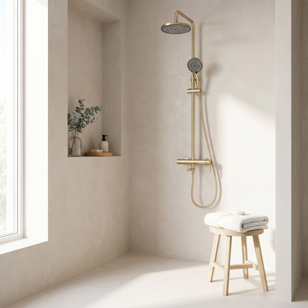 Sprchový Set Rea Arcos brush gold  5